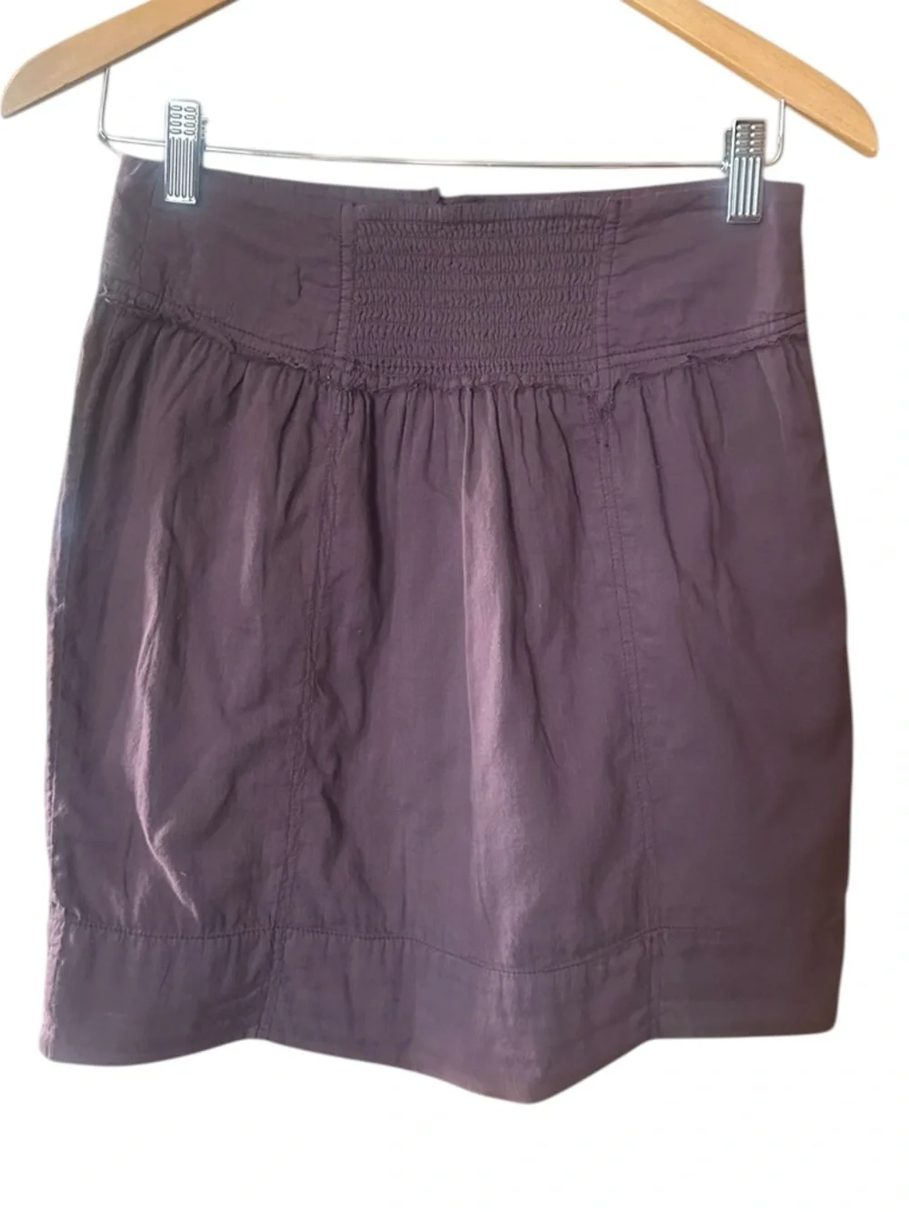 Anthropologie Inspired “Staring At Stars” Boho Mini Skirt Plum Size M